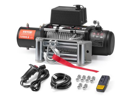 Elektrický navijak 6123,5 kg oceľové lano ip65 diaľkové ovládanie