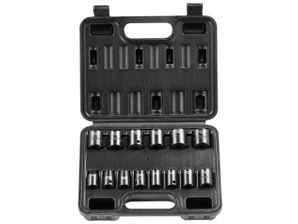 Sada nástrčných hlavíc 3/8" 14 ks metrické 7-20 mm 6-hranné cr-mo oceľ