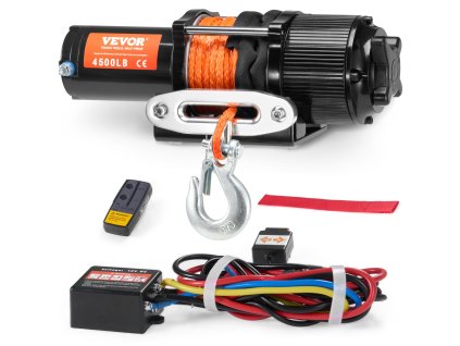 Elektrický navijak atv/utv 2041.2 kg syntet. lano diaľk.ovl. vodotesný