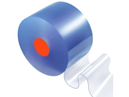 Priehľadné pvc pásové závesy 30.5 m × 30.5 cm rolka do dverí a skladu