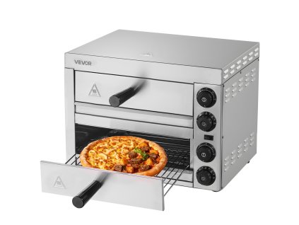 Elektrická pizza pec 12", 1700W, regulácia teploty, časovač 0–60 min