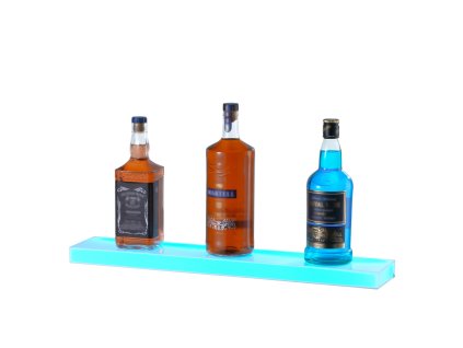 Svietiaci nástenný regál na fľaše 1 úroveň 24 inch akryl led, rf a app