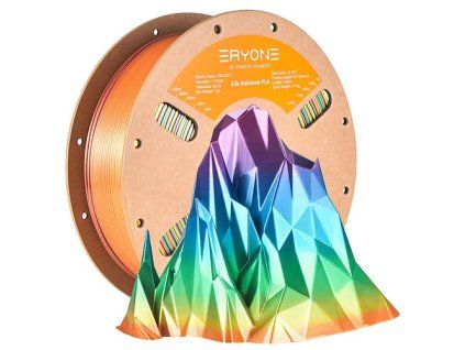 1kg ERYONE Silk PLA 3D Printer Filament - Rainbow Over Mountains