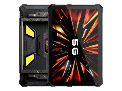 Blackview Active 12 Pro 5G Projector AI Rugged Tablet, 200LM 120 inch 1080P Projection, Android 15, 11 inch 1920*1200 IPS Screen, MT6878 8 Cores, 16GB + 32GB Expansion RAM 1TB ROM, 30000mAh Battery, 120W Fast Charging, 50MP+108MP Camera, WiFi 6E