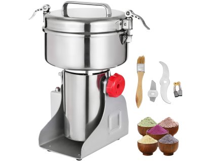 Elektrický mlynček na obilniny 1 kg 2800 W potravinárska nerezová oceľ