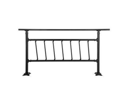 Vonkajšie zábradlie, nastaviteľné, 1–4 schody, na betón, matná čierna