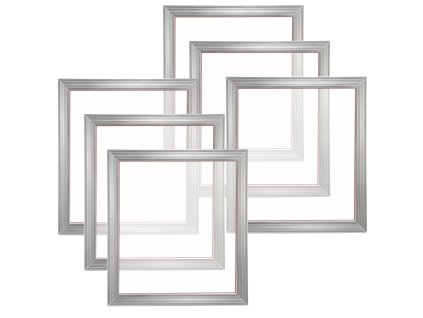 Súprava na sieťotlač 6 hliníkových rámov 18×20" 160 mesh páska