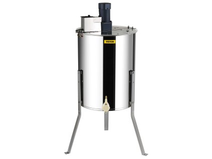 Elektrický včelársky medomet na 4/8 rámov, nerezová oceľ, s motorom