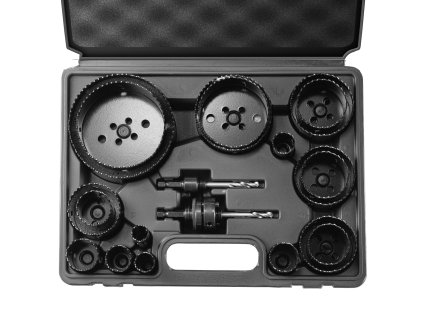 Sada vykružovacích píl 18 ks, 6 vrtákov, bimetal m42, 1.9–11.4 cm