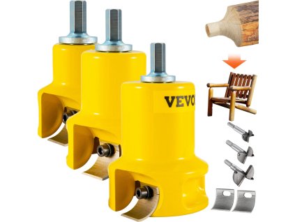 Fréza na čapy 25.4/38/50.8 mm sada, hliník/oceľ, dvojité čepele