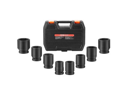 Sada hlavíc na maticu nápravy 3/4" 6-hran. 8-dielna metrická