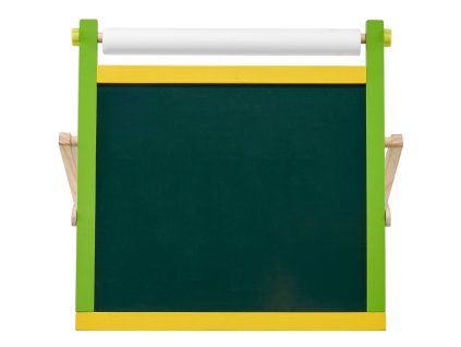 Detský stolový maliarsky stojan 3v1 obojstranný s papierovým kotúčom