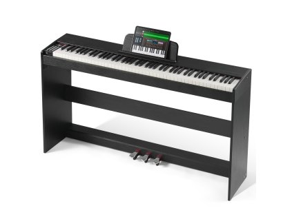 Digitálne piano 88 kláves, plne vážené, 200 tónov, bezdrôtové/USB/MIDI