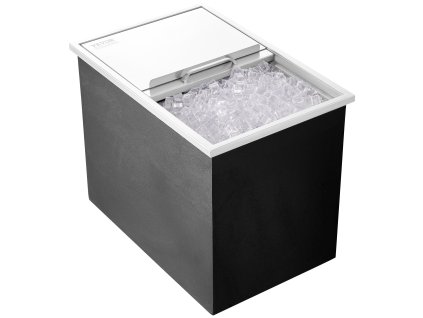 Vstavaný box na ľad 27"L × 18"W × 21"H, nerezová oceľ, 40.9 qt