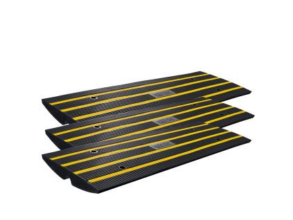 Gumová nájazdová rampa 3 ks, výška 2.6" max nosnosť 15 t pre vozidlo