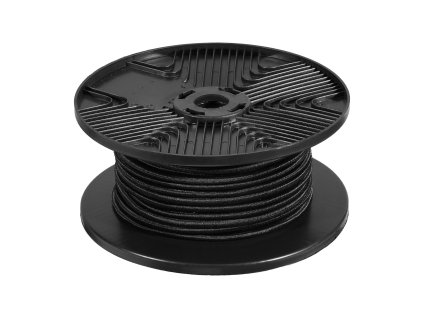 Elastické bungee lano 3/8 inch, 120 ft/36 m, 100% pružné, čierne
