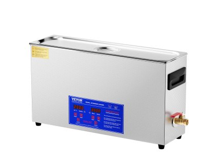 Ultrazvuková čistička zbraní 10l 300 W 40 kHz s časovačom a ohrievačom