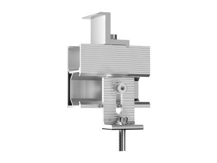 Držiaky na solárne panely 10×4" lišty, 4 koncové, 6 stredové, na plech