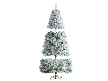 Umelý vianočný strom 7.5ft prelit 550 led 1346 špičiek kovový stojan