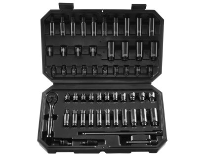 Sada nástrčných hlavíc 1/4" 55 dielov SAE 5/32"-9/16" 4-15 mm 6-hranné