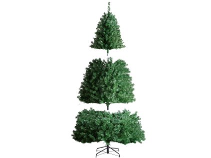 Umelý vianočný strom 7.5ft, 1346 vetiev, 550 teplých LED kovový stojan