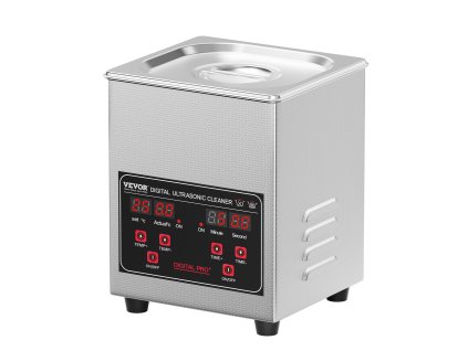 Ultrazvuková čistička 1,3 l 50 W 40 kHz časovač ohrievanie s košíkom