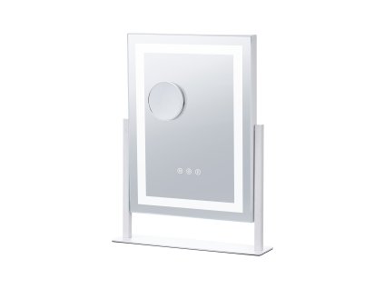Kozmetické zrkadlo led, 3 režimy, 5× zväčšenie, 16.1×11.8 in biele