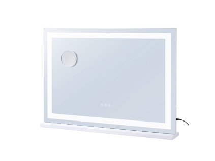 Osvetlené kozmetické zrkadlo 3 farby USB stolné a nástenné 80×55.1 cm