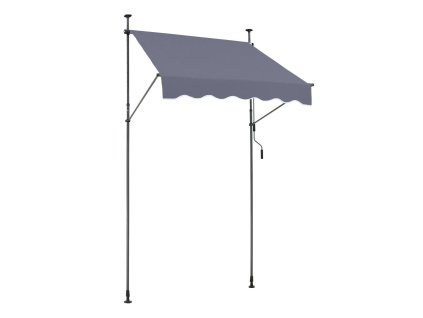 Výsuvná markíza na terasu 59×47" s ručnou kľukou, výška 86-122"