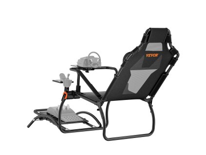 Skladací stojan na volant a pedále, nastaviteľný uhol pedálov, oceľový