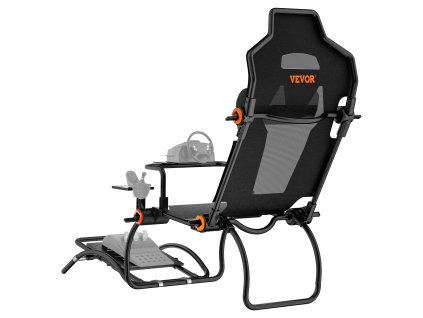 Stojan na volant a pedále, skladací oceľový, nastaviteľný uhol pedálov