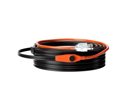 Ohrievací kábel na potrubie 25m 23W/m s termostatom proti zamrznutiu