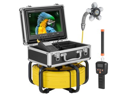 Kamera na inšpekciu kanalizácie 98 ft/30 m, 9" 1080p, 36× zoom 12 led