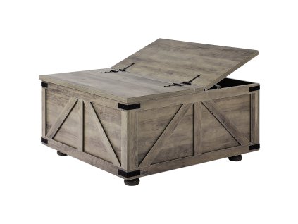 Konferenčný stolík 36" hranatý s odklápacím vekom a úložným priestorom