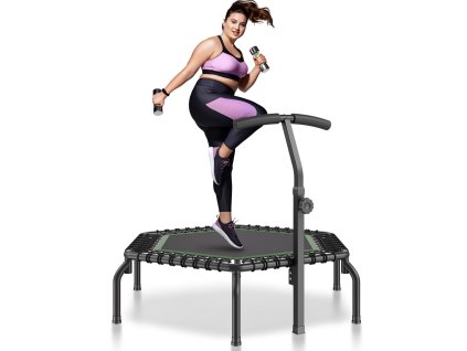 Mini trampolína 54.5 inch, nosnosť 450 lbs, rukoväť 3 úrovne