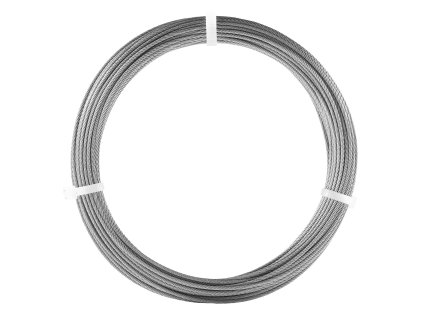 Sada oceľového lanka 1/16" 66 ft 304 nerez 7×7, 160 púzdier, 12 očiek