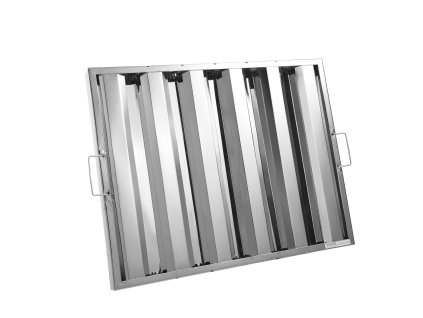 Lamelový filter do odsávača pár nerez 24.5×19.5" 5 drážok 2 ks