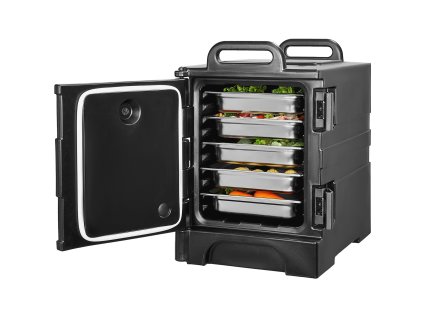 Izolovaný box na jedlo 81 qt, predné plnenie, dvojité pracky