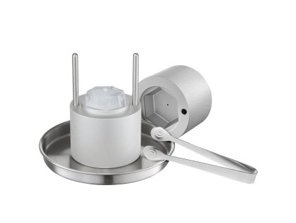 Lis na diamantový ľad 2.4" hliníkový, s kliešťami a odkvapkávacou misou