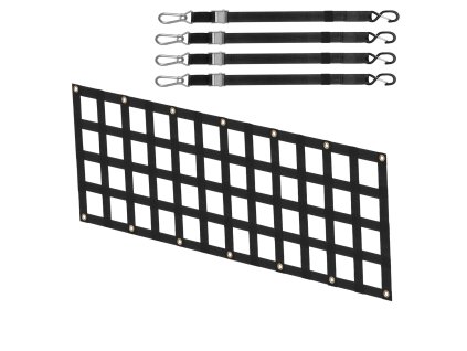 Sieť na zadnú časť korby 60 in × 18 in, 4 teleskopické popruhy