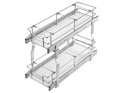Výsuvný organizér do skrinky z ocele 8.5"×21"×15", inštal. 10"×22"×18"
