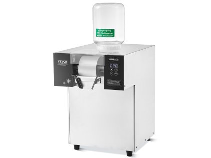 Stroj na vločkový ľad 385lbs/24h nerezový, kvapalinové chladenie