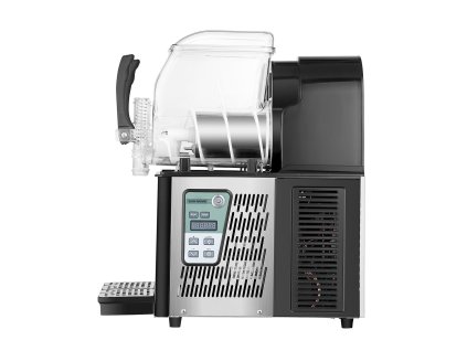 Stroj na slushie 4L×2, 32 pohárov, nerezová oceľ, pre bary a kaviarne