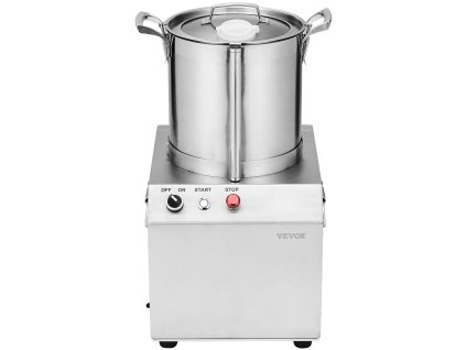 Kuchynský robot 10L potravinárska nerezová oceľ, 2× s-krivkové nože