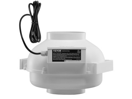 Sada na inštaláciu radónového ventilátora 6–4.5 inch, 380cfm, 2 spojky