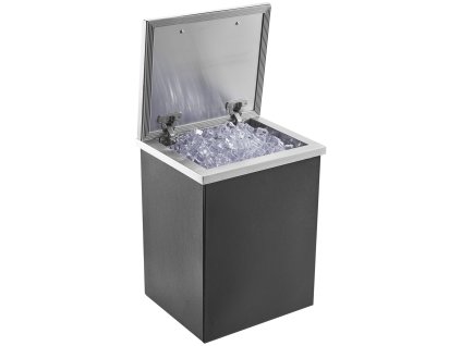 Vstavaná nádoba na ľad 14"×12"×18" nerez 40 qt s vekom s odtokom