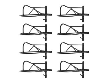 Nástenný stojan na sedlá 27.3×16.3×12.5 in, 8 ks, pre angl. a western