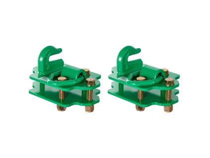 Háky do lopaty traktora, kované, trieda 70, 2 ks s krúžkom, 15,000 lbs