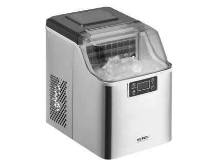 Prenosný výrobník ľadu 24 kociek za 15 min, 45lbs/24h, 3 veľkosti