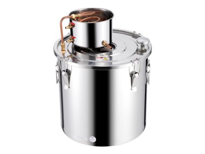 Destilačný kotol 13.2 gal / 50 l, nerez, medená špirála, teplomer